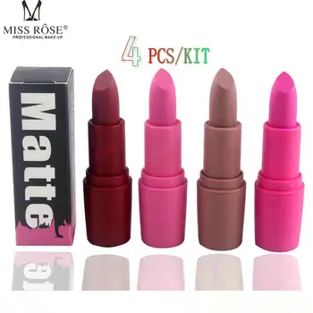 4pcs/set Makeup Red Lips Matte Velvet Lipstick Pencil Cosmetic Long Lasting Lip Tint Pigment Makeup Nude Brown Lipstick
4pcs/set Makeup Red Lips Matte Velvet Lipstick Pencil Cosmetic Long Lasting Lip Tint Pigment Makeup Nude Brown Lipstick