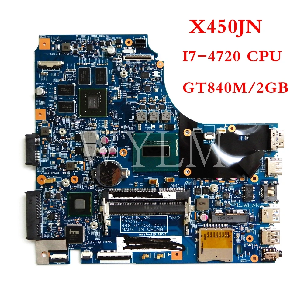 X450JN I7-4720CPU GT840M mainboard For ASUS X450J X450JN SV41JN X450 A450J A450JN Laptop motherboard MAIN BOARD Tested Working
X450JN I7-4720CPU GT840M mainboard For ASUS X450J X450JN SV41JN X450 A450J A450JN Laptop motherboard MAIN BOARD Tested Working