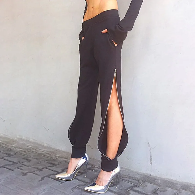 Women's Chains High Waist Harem Pants Casual Loose Hip Hop Pant Streetwear With Pockets Solid Spring Autumn Female Trousers SE51
Women's Chains High Waist Harem Pants Casual Loose Hip Hop Pant Streetwear With Pockets Solid Spring Autumn Female Trousers SE51