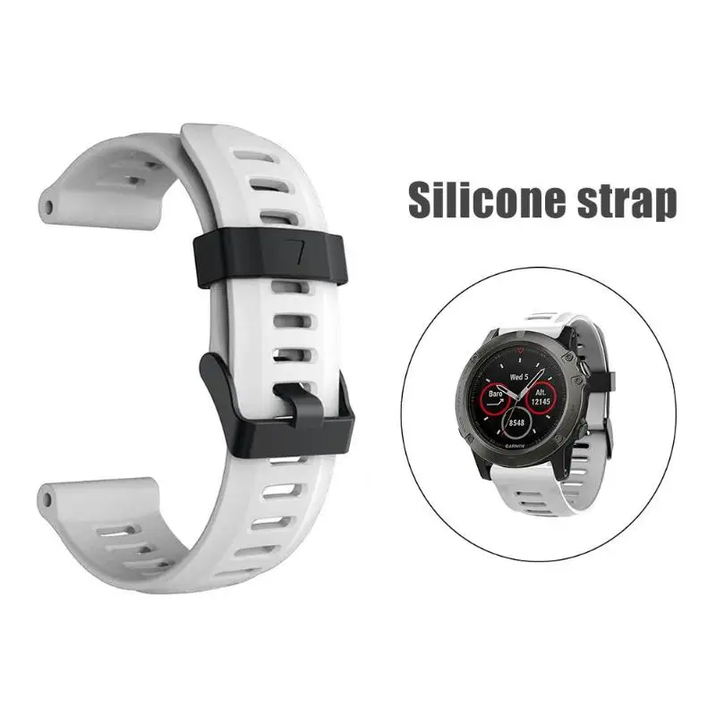 Made of TPE 26mm Silicone Easyfit Replacement Watchbands for Garmin Fenix 3/3HR/5X/5X Plus
Made of TPE 26mm Silicone Easyfit Replacement Watchbands for Garmin Fenix 3/3HR/5X/5X Plus