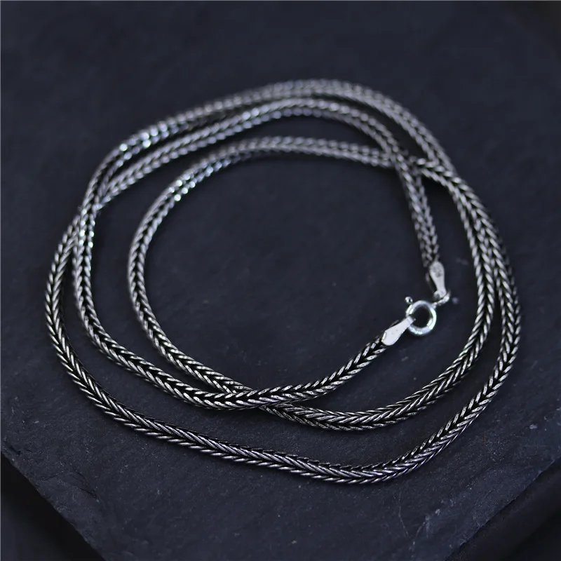 C&R Real 925 Sterling Silver Necklace for Woven men link Chain Sweater Chain necklace Clavicle Thai Silver Fine Jewelry
C&R Real 925 Sterling Silver Necklace for Woven men link Chain Sweater Chain necklace Clavicle Thai Silver Fine Jewelry