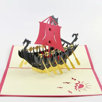 3D Deluxe Dragon Boat Dragon Boat Festival Dragon Boat blessing cards business manual stereo creative Postcard
3D Deluxe Dragon Boat Dragon Boat Festival Dragon Boat blessing cards business manual stereo creative Postcard