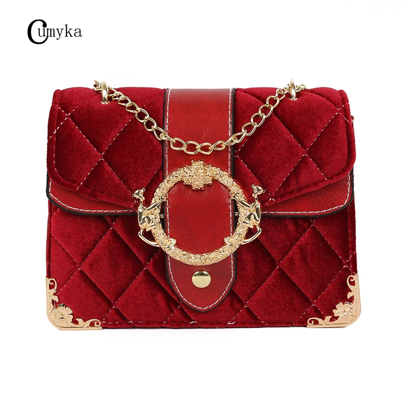 CUMYKA Fashion Ladies Bag Small New Velour Women Handbags Gold Velvet Shoulder Bag Mini Red Chains Flap Crossbody 2019 Solid
CUMYKA Fashion Ladies Bag Small New Velour Women Handbags Gold Velvet Shoulder Bag Mini Red Chains Flap Crossbody 2019 Solid