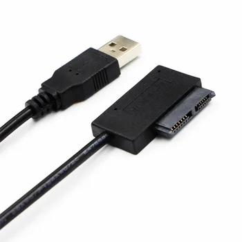 USB 2.0 to mini Sata ii 7 6 13pin Adapter Converter Cable for Laptop CD/DVD ROM Slimline Drive 100pcs/lot
USB 2.0 to mini Sata ii 7 6 13pin Adapter Converter Cable for Laptop CD/DVD ROM Slimline Drive 100pcs/lot