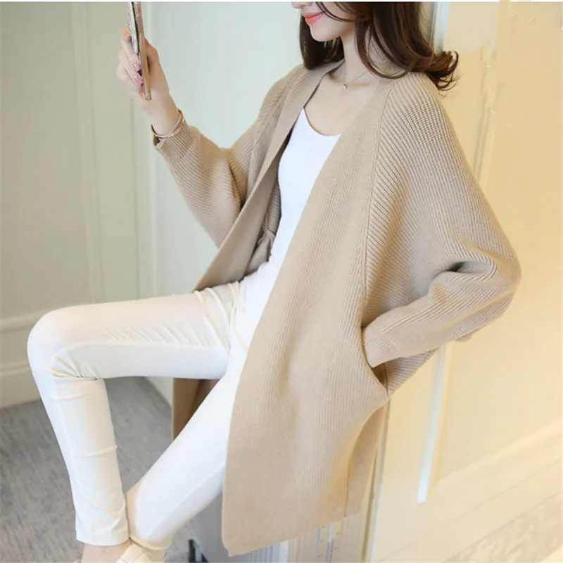 IOQRCJV Solid Loose Fashion Women Sweater Long Sleeve Elegant Cardigan Feminino 2019 New Autumn Knit Thick Chaqueta Mujer L72
IOQRCJV Solid Loose Fashion Women Sweater Long Sleeve Elegant Cardigan Feminino 2019 New Autumn Knit Thick Chaqueta Mujer L72