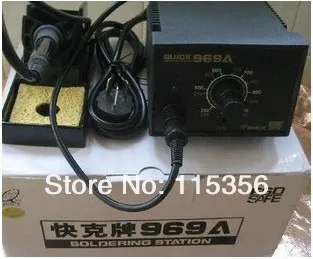 DHL free ship 220V QUICK 969A constant temperature 60W electronic soldering iron SMD rework station
DHL free ship 220V QUICK 969A constant temperature 60W electronic soldering iron SMD rework station