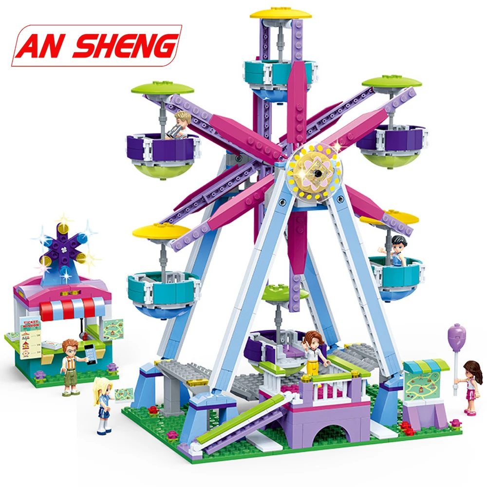City Girls Friend Amusement Park Princess Ferris Wheel Model Building Blocks Sets Fit Legoingly Bricks Kids Toys Children Gifts
City Girls Friend Amusement Park Princess Ferris Wheel Model Building Blocks Sets Fit Legoingly Bricks Kids Toys Children Gifts