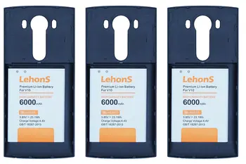LehonS 3x 6000mAh BL-45B1F Extended Replacement Battery + 3x Back Cover Case For LG V10 H968 H961N H900 H901 VS990 H960A LS992
LehonS 3x 6000mAh BL-45B1F Extended Replacement Battery + 3x Back Cover Case For LG V10 H968 H961N H900 H901 VS990 H960A LS992