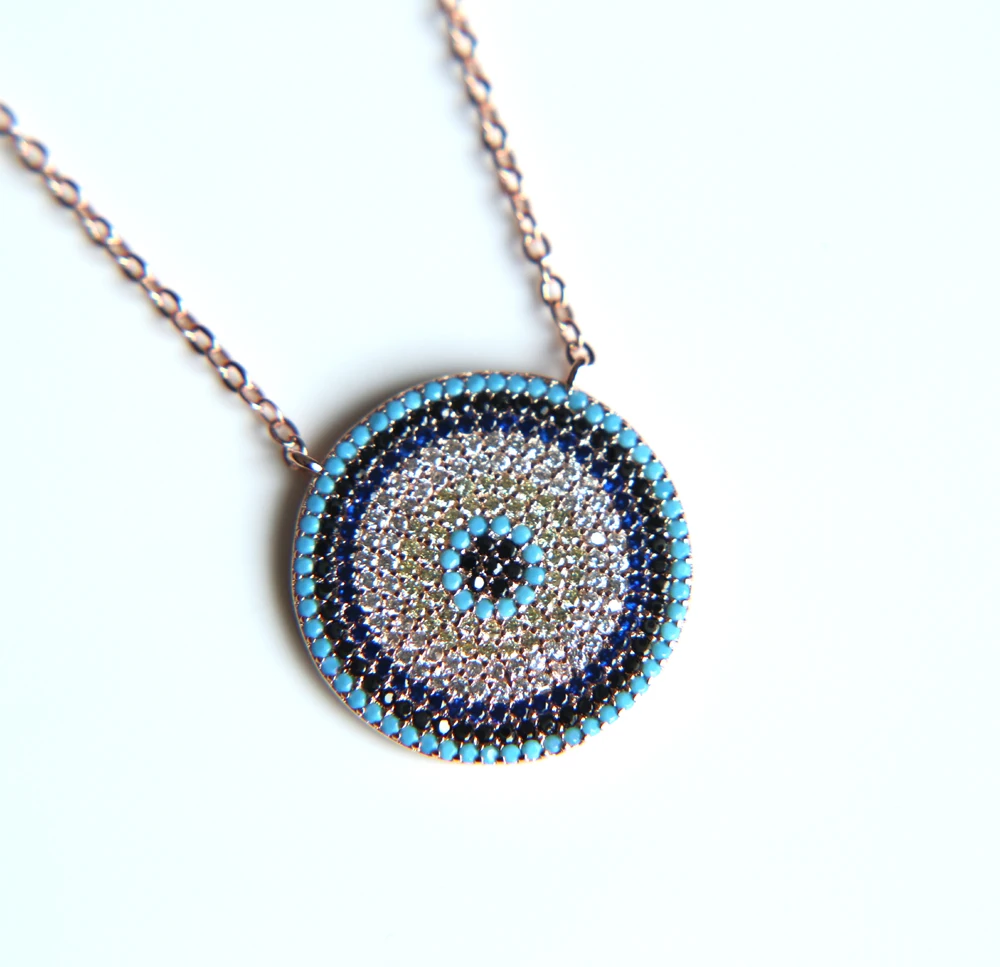 NEW Authentic turquoises turkish evil eye round fashion trendy girl lady micro pave cz fashion necklace
NEW Authentic turquoises turkish evil eye round fashion trendy girl lady micro pave cz fashion necklace
