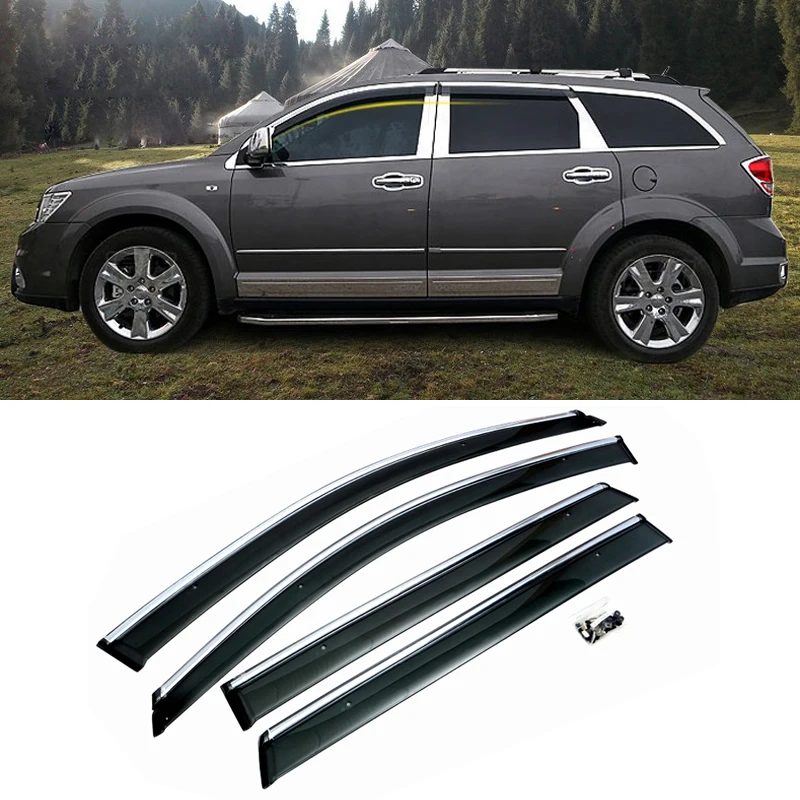 Window Visor Vent Shade Sun Rain Guard Deflectors Shade 4pcs For Dodge Journey 2009-2019
Window Visor Vent Shade Sun Rain Guard Deflectors Shade 4pcs For Dodge Journey 2009-2019