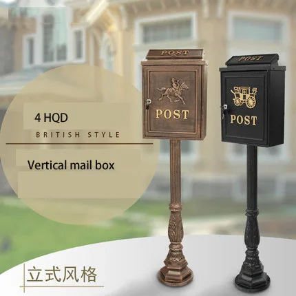 European Postbox Decoration Large Retro Vertical Mailbox Villa Outdoor Flooring Rainproof Outdoor Garden Mailbox
European Postbox Decoration Large Retro Vertical Mailbox Villa Outdoor Flooring Rainproof Outdoor Garden Mailbox