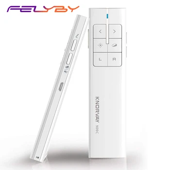 FELYBY N99C Wireless Presenter with Air Mouse 2.4GHz Rechargeable PPT Presentation Remote Multi-Function Laser Pointer
FELYBY N99C Wireless Presenter with Air Mouse 2.4GHz Rechargeable PPT Presentation Remote Multi-Function Laser Pointer