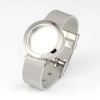 316L Stainless Steel Waterproof 25mm/30mm Screw Top Floating Locket Bracelet with Mesh Watchband
316L Stainless Steel Waterproof 25mm/30mm Screw Top Floating Locket Bracelet with Mesh Watchband