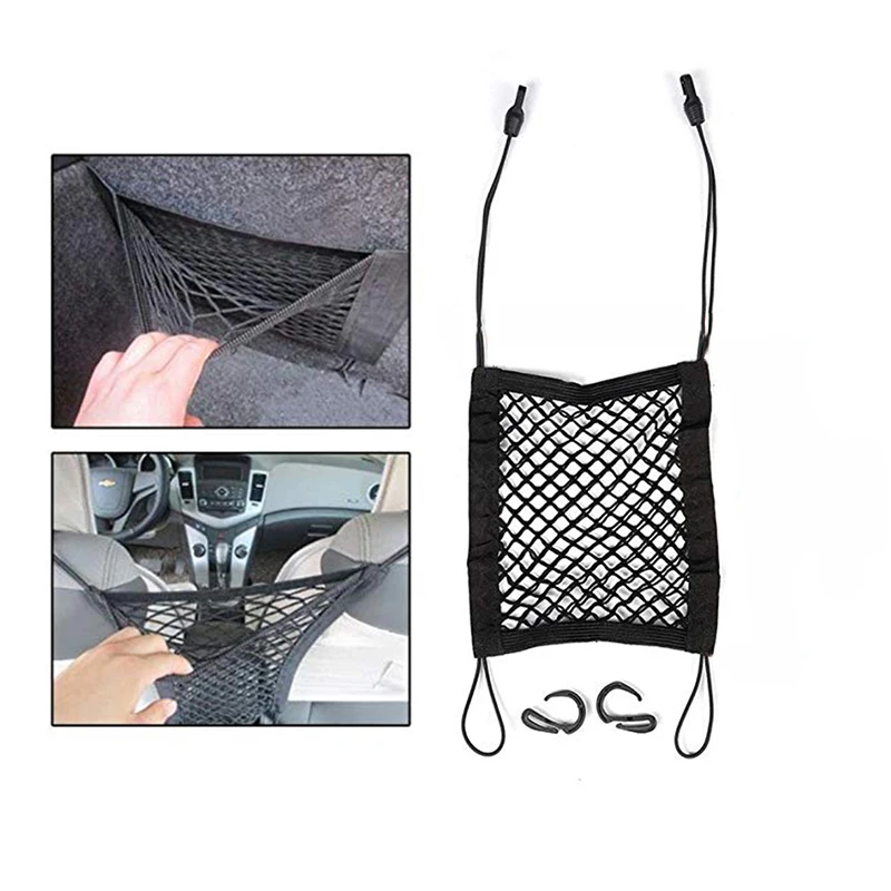Car Storage Net Sundries Storage Device Anti-jamming Cargo Grid Storage Bag with Hook Mobile Wallet Bag Baby Obstacle Pet LB025
Car Storage Net Sundries Storage Device Anti-jamming Cargo Grid Storage Bag with Hook Mobile Wallet Bag Baby Obstacle Pet LB025