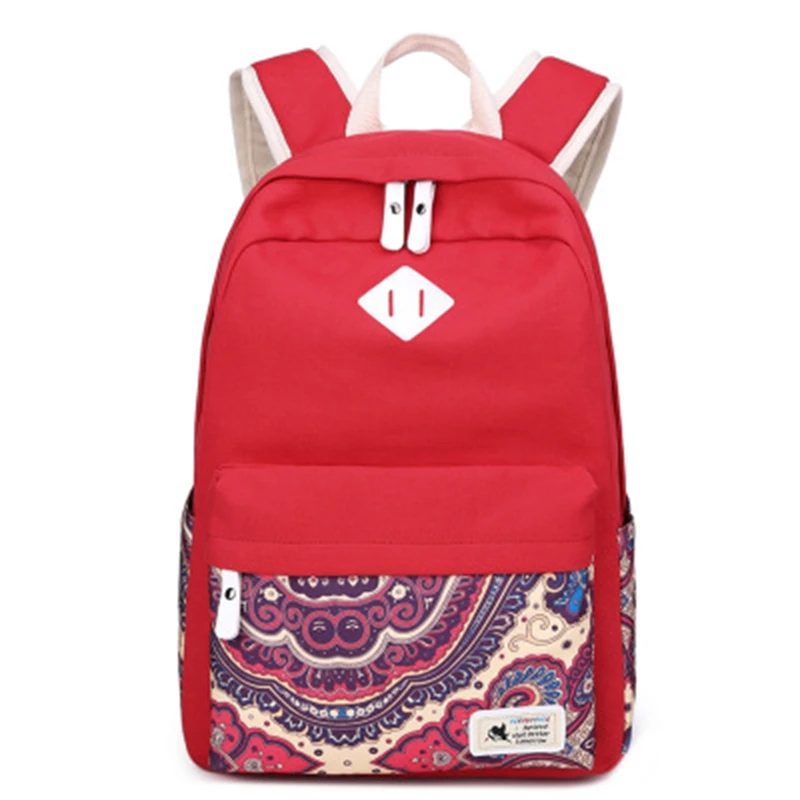 Travel School Backpack Korea National Style Vintage Print Canvas Backpack Suitable for Female Teen Shoulder Bags
Travel School Backpack Korea National Style Vintage Print Canvas Backpack Suitable for Female Teen Shoulder Bags