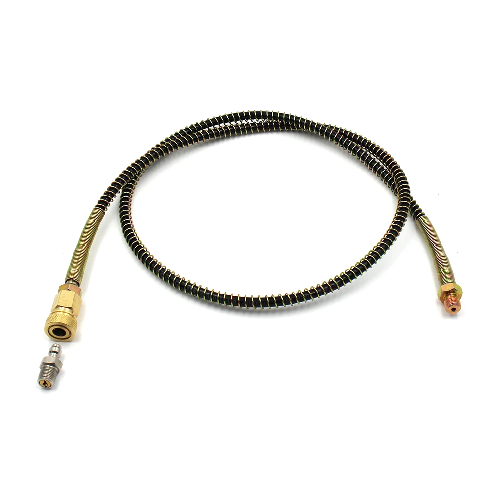 PCP Airforce Paintball Pneumatics Device 100cm Long M10x1 Male Thread High Pressure Hose with Quick Coupling and Spring Wrapped
PCP Airforce Paintball Pneumatics Device 100cm Long M10x1 Male Thread High Pressure Hose with Quick Coupling and Spring Wrapped
