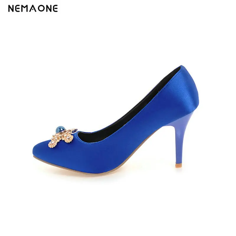 2019 Women Pumps Fashion High Heels Shoes Black blue red pink Shoes Women bridal Wedding Shoes Ladies large size 42 43
2019 Women Pumps Fashion High Heels Shoes Black blue red pink Shoes Women bridal Wedding Shoes Ladies large size 42 43