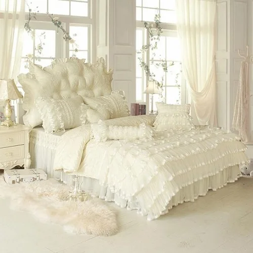 Beige Pink Purple Cotton Lace Princess Korean Bedding set Twin Queen King size Bed skirt Duvet cover set Soft Bedclothes 40
Beige Pink Purple Cotton Lace Princess Korean Bedding set Twin Queen King size Bed skirt Duvet cover set Soft Bedclothes 40