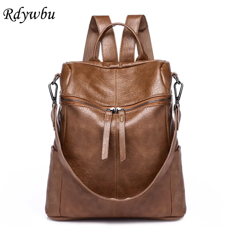 Rdywbu High Quality PU Leather Backpack New Teenage Girls School Bags Multifunction Vintage Travel Shoulder Bag Mochilas B326
Rdywbu High Quality PU Leather Backpack New Teenage Girls School Bags Multifunction Vintage Travel Shoulder Bag Mochilas B326