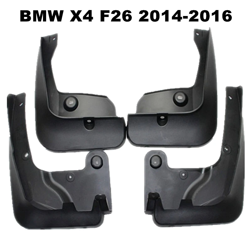 4Pcs/Set Car Mudflaps Splash Guards Mud Flap Mudguards Fender For BMW X4 F26 2014 2015 2016
4Pcs/Set Car Mudflaps Splash Guards Mud Flap Mudguards Fender For BMW X4 F26 2014 2015 2016