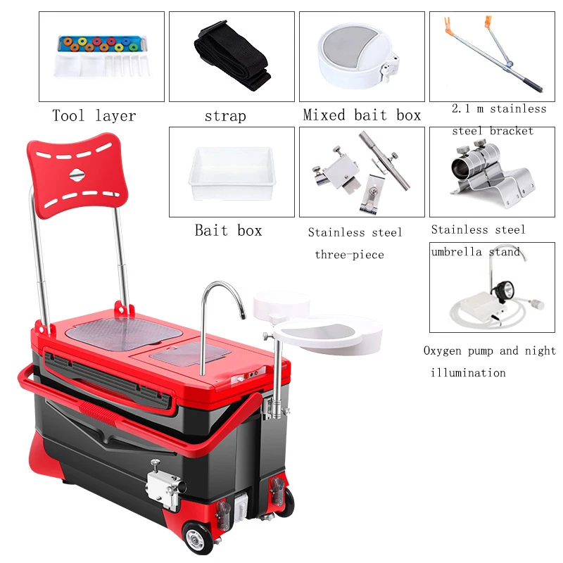 Portable Multi-purpose fishing box Handheld Organizer Fishing seat 4 Layer Removable Tackle Box Baits Lures Tools Case
Portable Multi-purpose fishing box Handheld Organizer Fishing seat 4 Layer Removable Tackle Box Baits Lures Tools Case