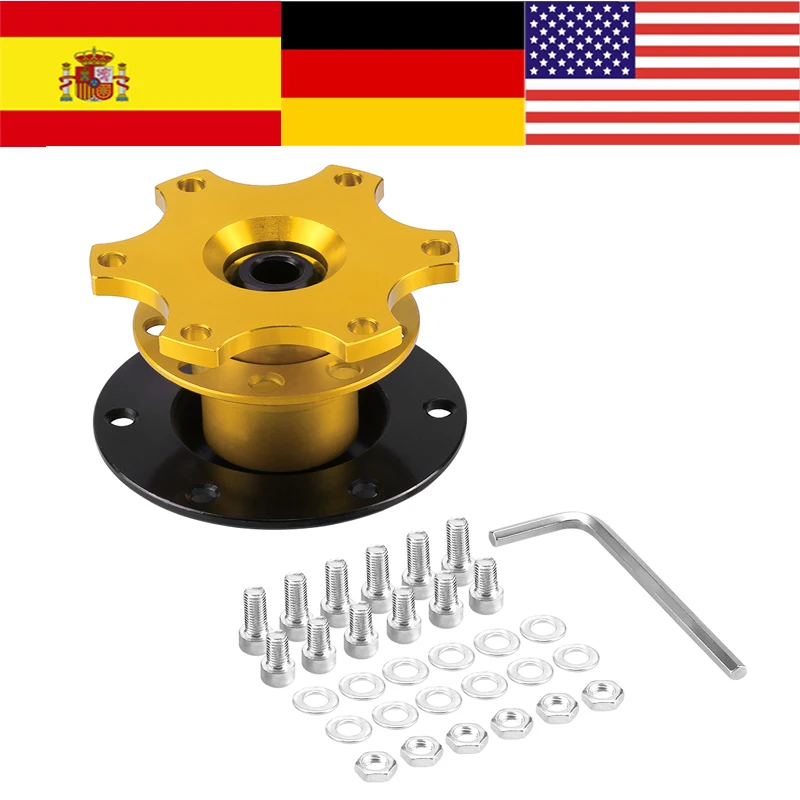 Golden Universal Car Steering Wheel Hub Adapter Quick Release Racing Adapter Snap Off Boss Kit
Golden Universal Car Steering Wheel Hub Adapter Quick Release Racing Adapter Snap Off Boss Kit