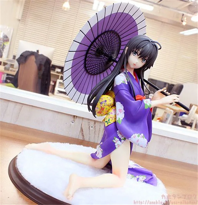 Image NEW hot 18cm My Teen Romantic Comedy SNAFU Yukinoshita Yukino kimono Action figure toys collection doll Christmas gift with box