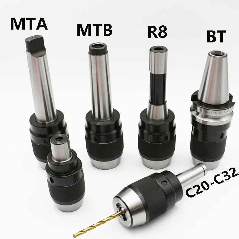 1pcs MT2 MT3 MT4 C20 C25 C32 R8 APU13 APU16 milling machine tool holder, one-piece Mohs self-tightening drill chuck
1pcs MT2 MT3 MT4 C20 C25 C32 R8 APU13 APU16 milling machine tool holder, one-piece Mohs self-tightening drill chuck