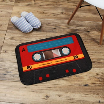 40x60cm Retro Creative Cassette Tape Anti-slip Mat Coral Velvet Mat Kitchen Bathroom Entrance Welcome Doormat Home Decor
40x60cm Retro Creative Cassette Tape Anti-slip Mat Coral Velvet Mat Kitchen Bathroom Entrance Welcome Doormat Home Decor