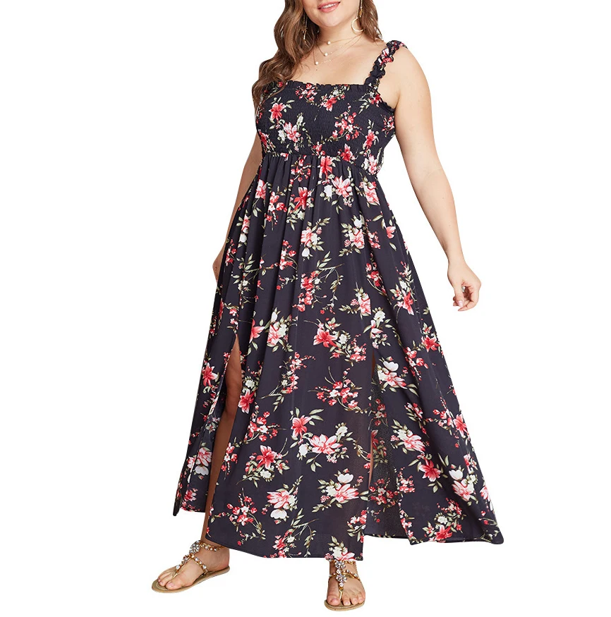 Womens Elegant Floral Strappy Scoop Neck Maxi Dress Ladies Summer Sleeveless Holiday Beach Sundress Plus Size Black Yellow Dress
Womens Elegant Floral Strappy Scoop Neck Maxi Dress Ladies Summer Sleeveless Holiday Beach Sundress Plus Size Black Yellow Dress