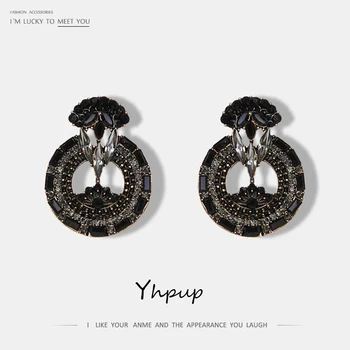 Yhpup Classic Round Crystal Stud Earrings Statement New Fashion Rhinestone Earrings For Women Fashion Jewelry Wholesale Party
Yhpup Classic Round Crystal Stud Earrings Statement New Fashion Rhinestone Earrings For Women Fashion Jewelry Wholesale Party