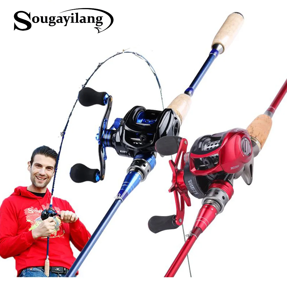 Sougayilang Fishing Rods and Fishing Reels Carbon Fiber Casting Rod and Ultra Smooth Bait Casting Reels
Sougayilang Fishing Rods and Fishing Reels Carbon Fiber Casting Rod and Ultra Smooth Bait Casting Reels