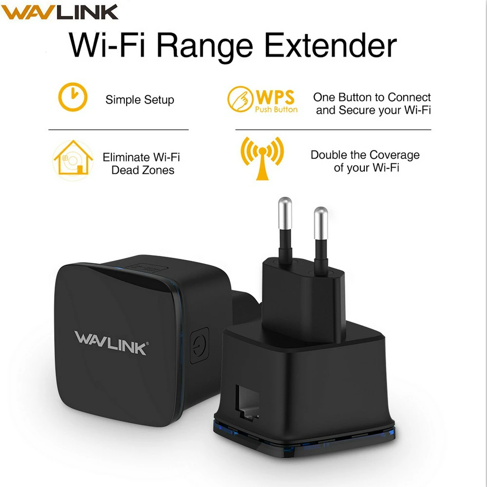 Wavlink N300 Compact Size Mini Wifi Repeater 300Mbps Long Range wifi Extender Wireless Router Wi fi Repeater EU US Plug with WPS
Wavlink N300 Compact Size Mini Wifi Repeater 300Mbps Long Range wifi Extender Wireless Router Wi fi Repeater EU US Plug with WPS