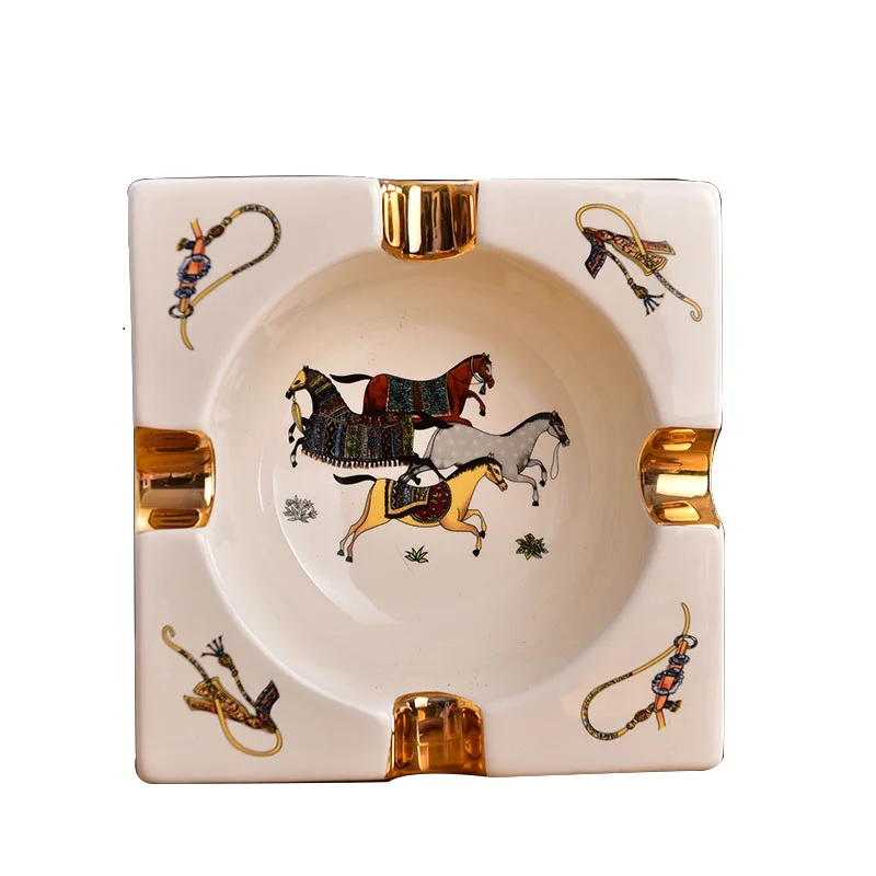 European Ceramic Cigar Square Ashtray Luxury Living Room Smoke Cup Fashion Retro Style Home Accessories KTV Bar Decor Gift R750
European Ceramic Cigar Square Ashtray Luxury Living Room Smoke Cup Fashion Retro Style Home Accessories KTV Bar Decor Gift R750