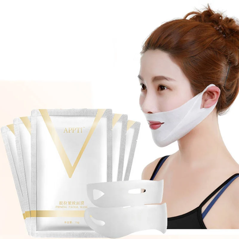 1pcs 4D Double V Face Shape Tension Firming Mask Paper Slimming Eliminate Edema Lifting Firming Thin Masseter Face Care Tool
1pcs 4D Double V Face Shape Tension Firming Mask Paper Slimming Eliminate Edema Lifting Firming Thin Masseter Face Care Tool