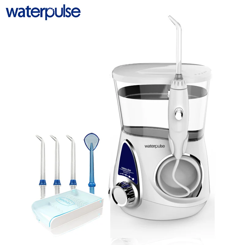 Waterpulse V600W Water Flosser With 5 Tips Electric Oral Irrigator Dental Flosser 800ml Capacity Oral Hygiene For Family Care
Waterpulse V600W Water Flosser With 5 Tips Electric Oral Irrigator Dental Flosser 800ml Capacity Oral Hygiene For Family Care