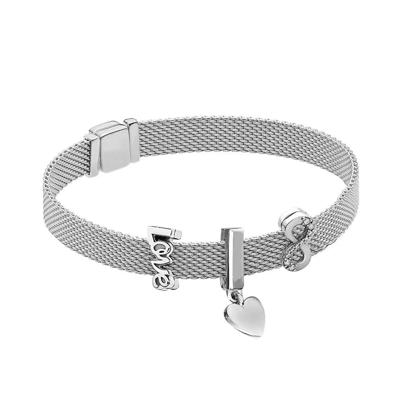 Free shipping Authentic 925 Sterling Silver Reflexions love Heart Bracelets Fit European Charm Pan Bracelet For Women Jewelry
Free shipping Authentic 925 Sterling Silver Reflexions love Heart Bracelets Fit European Charm Pan Bracelet For Women Jewelry