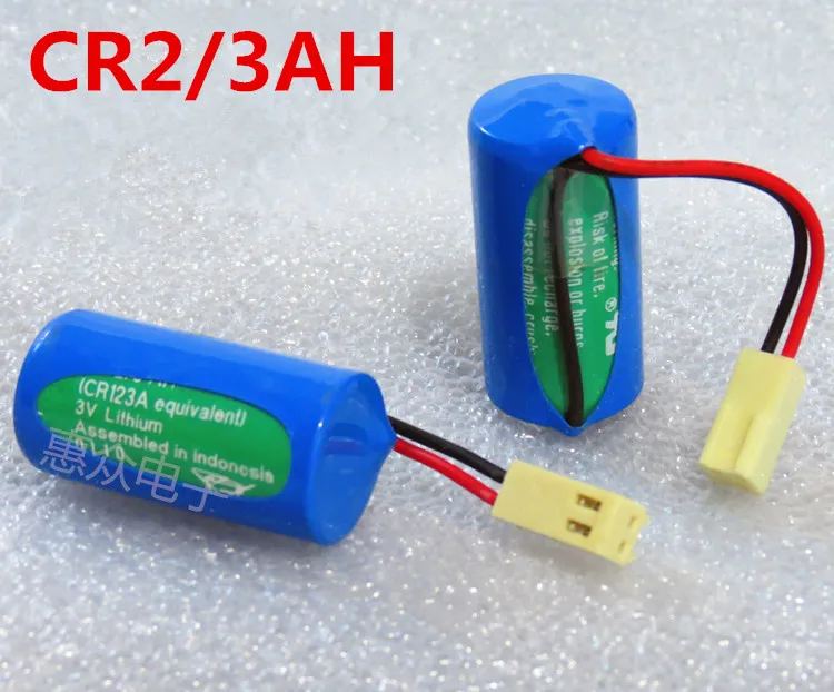 Литий-ионный аккумулятор CR2/3AH CR123A 3 в 1500 мАч PLC CNC с разъемами 5 шт. сделано германии