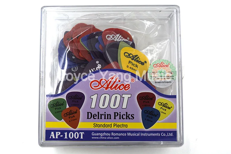 Alice AP-100T Delrin Guitar Picks Plectrums Standard Plectra With Plastic Box Case 0.49/0.58/0.71/0.89 mm
Alice AP-100T Delrin Guitar Picks Plectrums Standard Plectra With Plastic Box Case 0.49/0.58/0.71/0.89 mm