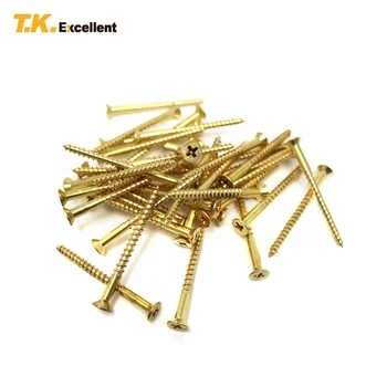 T.K.Excellent 40 Pcs Countersunk Cross Wood Screw Flat Head Copper Plating Wood Screw Hardware Fastener Tools Home Decoration
T.K.Excellent 40 Pcs Countersunk Cross Wood Screw Flat Head Copper Plating Wood Screw Hardware Fastener Tools Home Decoration