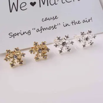 Korean Jewelry New snowflake shape Clip Earrings for Women Fashion Earrings Without Piercing for Women Party Small Earrings
Korean Jewelry New snowflake shape Clip Earrings for Women Fashion Earrings Without Piercing for Women Party Small Earrings