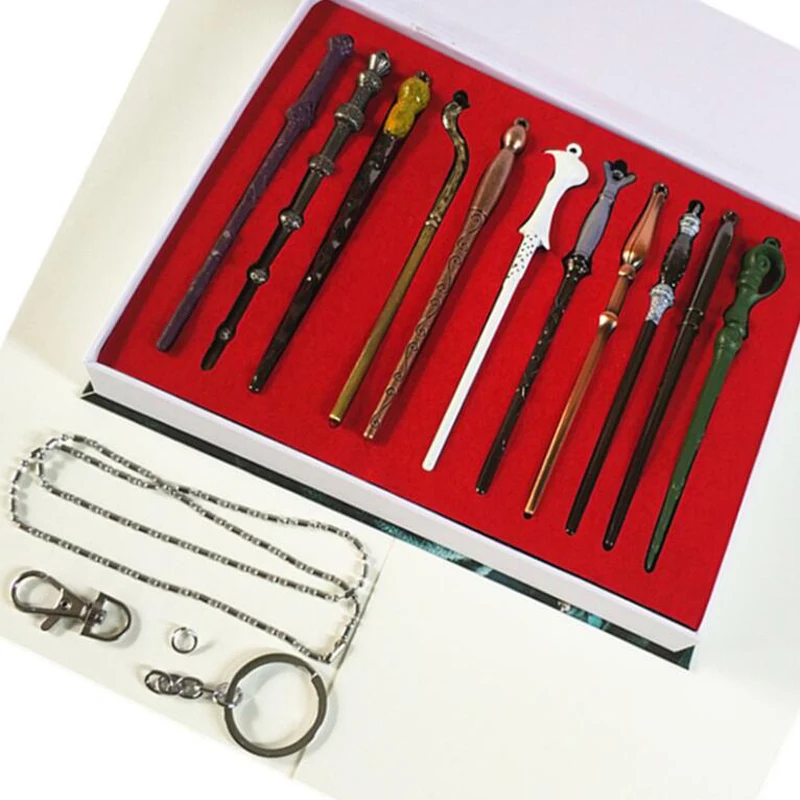 11PCS/Set Harry Voldemort Magic Wand Set Magic Tricks Kids Toys Halloween Cosplay Sirius Magic Wand Gift Box Packing
11PCS/Set Harry Voldemort Magic Wand Set Magic Tricks Kids Toys Halloween Cosplay Sirius Magic Wand Gift Box Packing