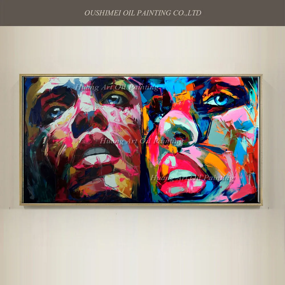 Hand Painted Popular Modern Painting Knife Head Portrait Work Abstract Hang Wall Paintings Character Couples Paintings On Canvas
Hand Painted Popular Modern Painting Knife Head Portrait Work Abstract Hang Wall Paintings Character Couples Paintings On Canvas
