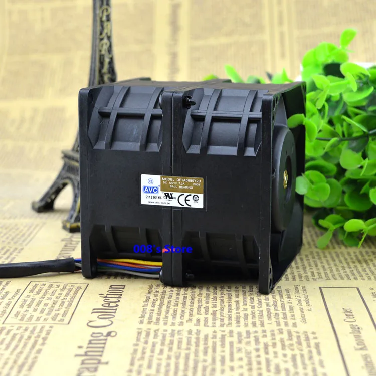 Radiator CPU Cooler Fan For Car Booster Violence Powerful Server DFTA0880Y2U DC 12V 7.2A 80*80*80mm 8cm Cooling 10600RPM
Radiator CPU Cooler Fan For Car Booster Violence Powerful Server DFTA0880Y2U DC 12V 7.2A 80*80*80mm 8cm Cooling 10600RPM