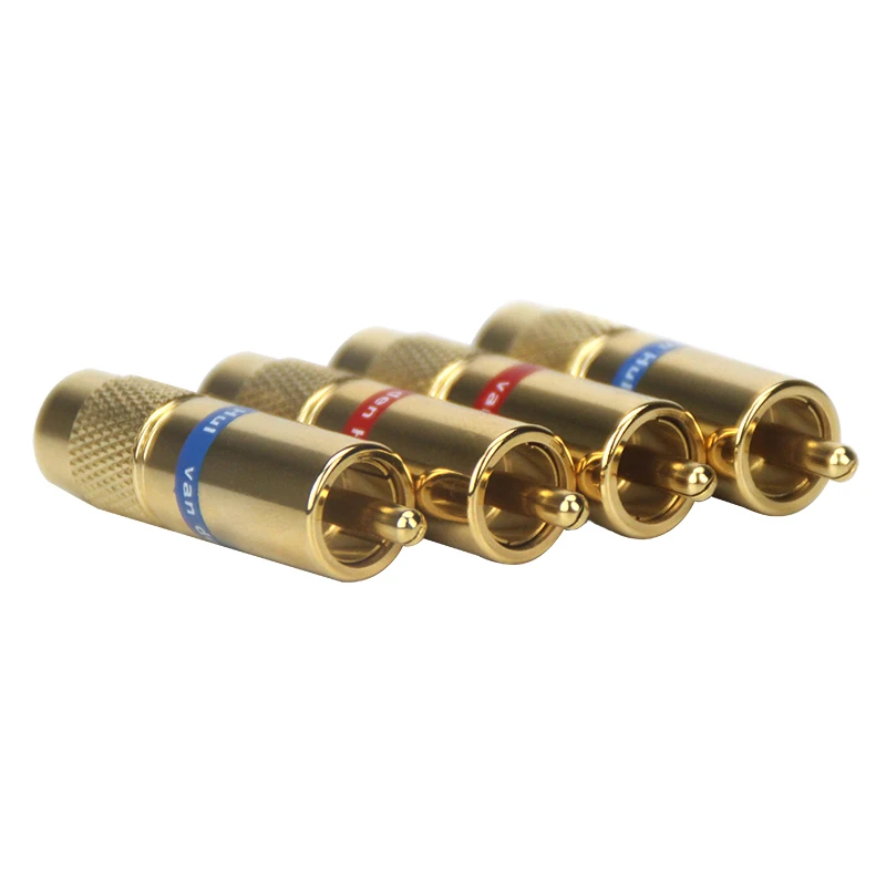 Hifi audio 4pcs Van den Hul C-8.4 RCA Plugs Audio RCA jack with diy VDH RCA cable 8.0mm RCA Plugs jack Extension adapter
Hifi audio 4pcs Van den Hul C-8.4 RCA Plugs Audio RCA jack with diy VDH RCA cable 8.0mm RCA Plugs jack Extension adapter