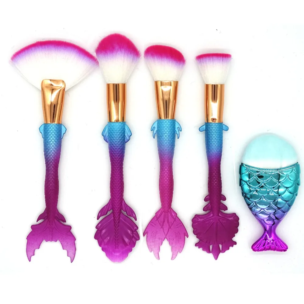 FOEONCO 4Pcs Mermaid Makeup Brushes Set Soft Silicone Handle Cosmetic Foundation Powder Make Up Brushes Pincel Brush Tool Kits
FOEONCO 4Pcs Mermaid Makeup Brushes Set Soft Silicone Handle Cosmetic Foundation Powder Make Up Brushes Pincel Brush Tool Kits