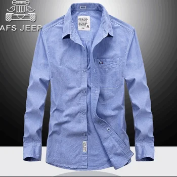 AFS JEEP Brand 100% Cotton Men's Combat Military Shirts Long Sleeve Youth Camisas Men's Spring Casual Solid Shirt 1678
AFS JEEP Brand 100% Cotton Men's Combat Military Shirts Long Sleeve Youth Camisas Men's Spring Casual Solid Shirt 1678