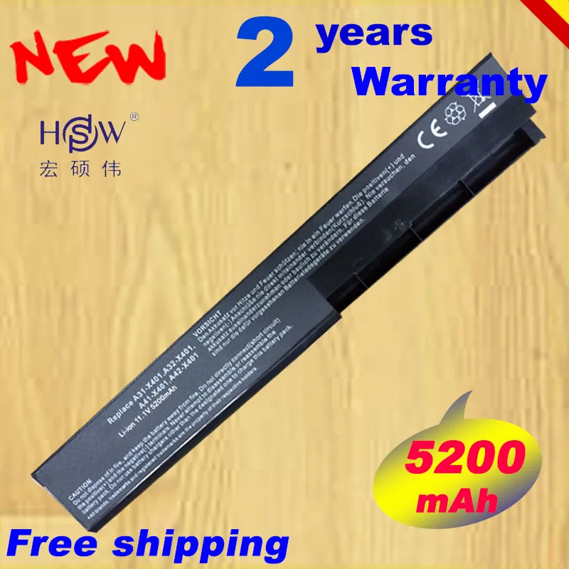 HSW 6cells Laptop Battery For Asus X301A X301U X401 X401A X401U X501 X501A X501U A31-X401 A32-X401 A41-X401 A42-X401
HSW 6cells Laptop Battery For Asus X301A X301U X401 X401A X401U X501 X501A X501U A31-X401 A32-X401 A41-X401 A42-X401
