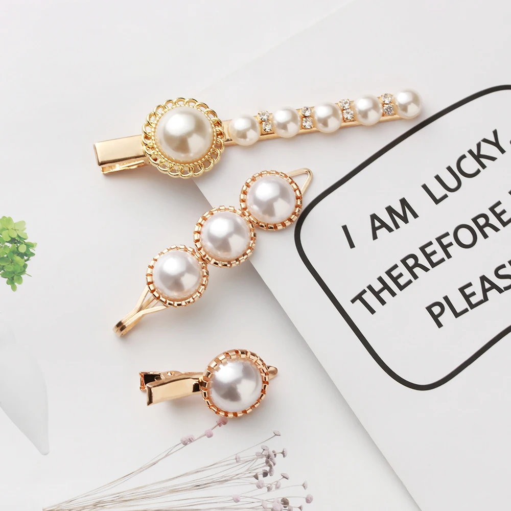 New Pearl Hair Clip Vintage Rhinestone Headwear Fashion Bangs Clips Clamp Hairpins for Women Girls Hair Styling Tool
New Pearl Hair Clip Vintage Rhinestone Headwear Fashion Bangs Clips Clamp Hairpins for Women Girls Hair Styling Tool