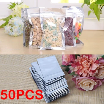 50Pcs Ziplock Zip Lock Bags Aluminum Foil Mylar Food&Jewelry Storage Packaging Reclosable Reusable Poly Moistureproof Zip Bag
50Pcs Ziplock Zip Lock Bags Aluminum Foil Mylar Food&Jewelry Storage Packaging Reclosable Reusable Poly Moistureproof Zip Bag